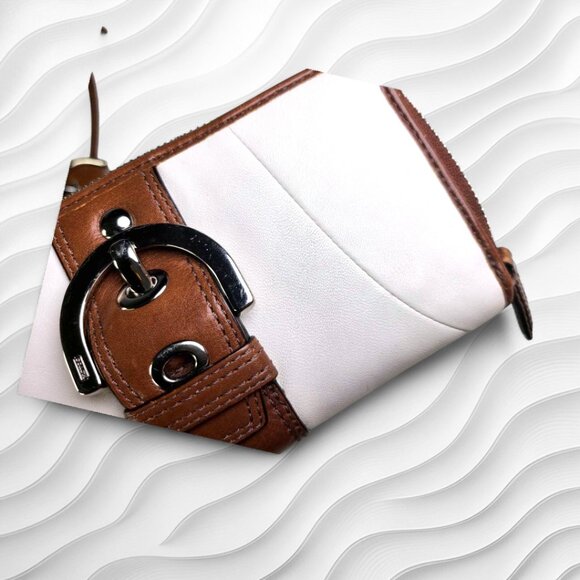 COACH Soho satchel, shoulder bag,Y2k brown and ivory with wallet set - Picture 11 of 13